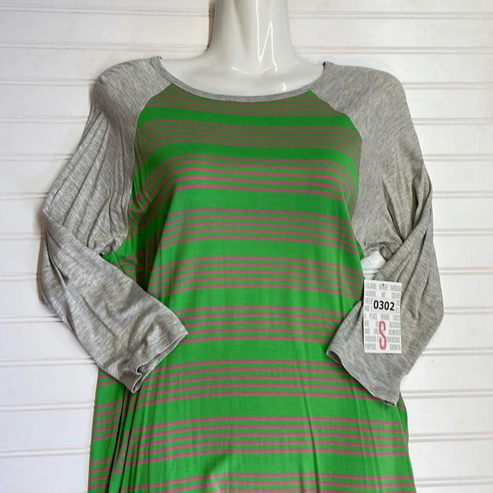 LulaRoe Striped Randy Top-#0302 - Picture 2 of 12